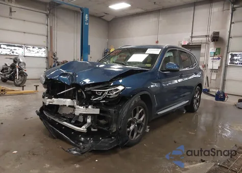 2022 BMW X3 xDrive30I z USA, uszkodzony, nr VIN WBX57DP0XNN150905